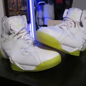 Jordan 7 True Flight White and Volt Ice (2013) size 10.5